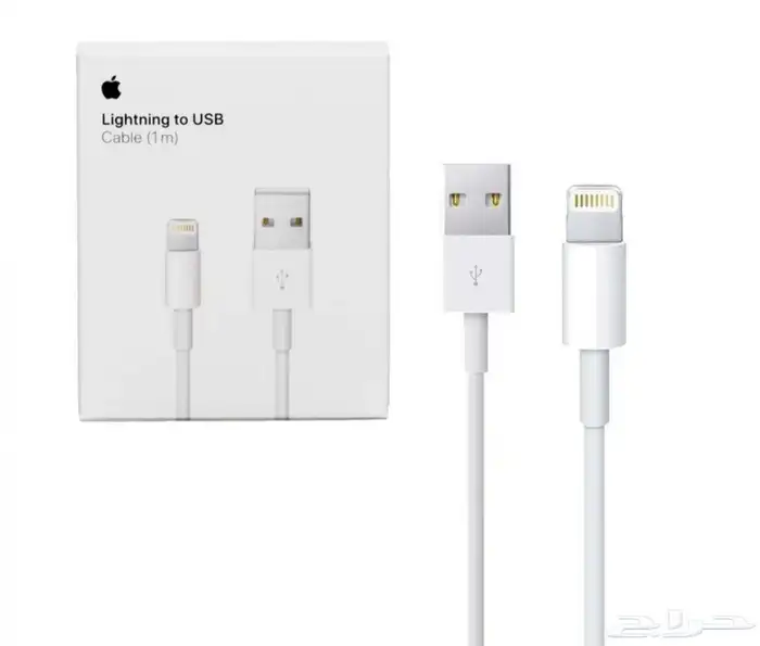 سلك شاحن ايفون أصلي يدعم الى موديلات ايفون 14 0