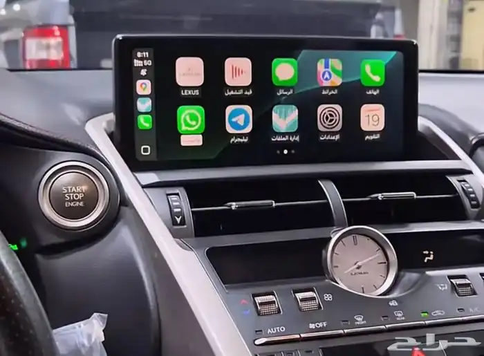 تحديث شاشة لكزس ES LS NX LC وأفالون وإضافة كاربلاي CarPlay 4