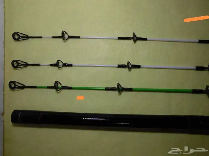 قصبة صيد مع 3 دليل مقاسات مختلفه 0