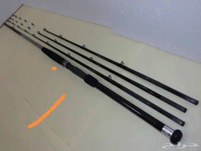 قصبة صيد مع 3 دليل مقاسات مختلفه 3