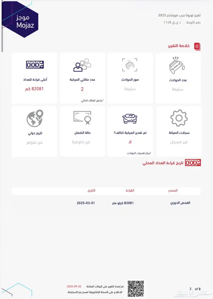 تويوتا فورتشنر 2022 دبل 6 سرندل فل كامل 40