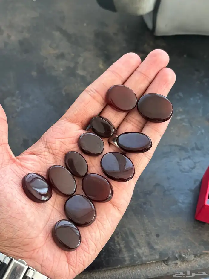 احجار عقيق كبدي طبيعيه 0