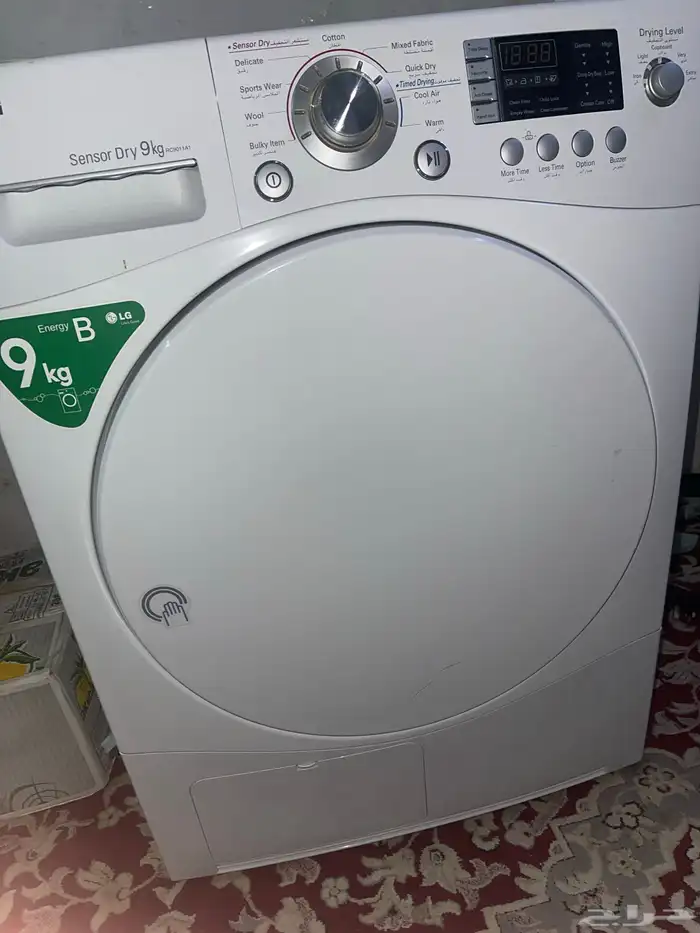 مجفف ملابس LG 9Kg مع تقنيات تجفيف متعددة للبيع او البدل 2