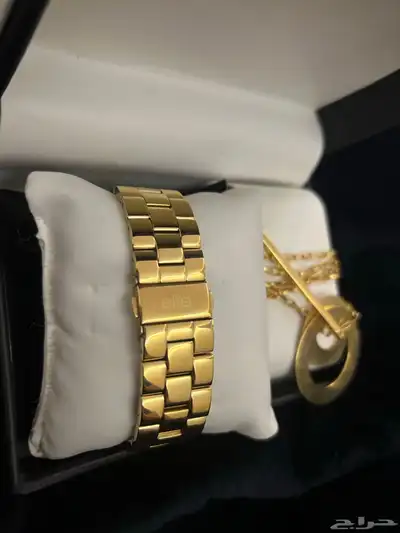 طقم ساعة نسائي جديد ماركة ايليت أصلي Elite watch set new index