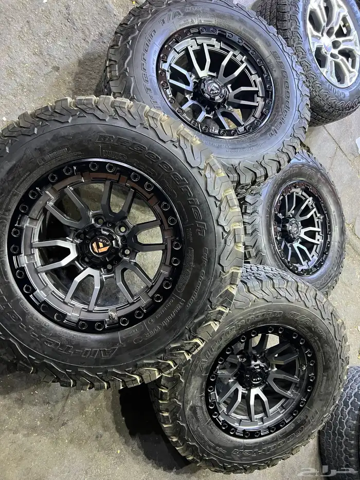 كفرات بي إف جودرتش نص حجري 17 مع جنوط فيوال 3