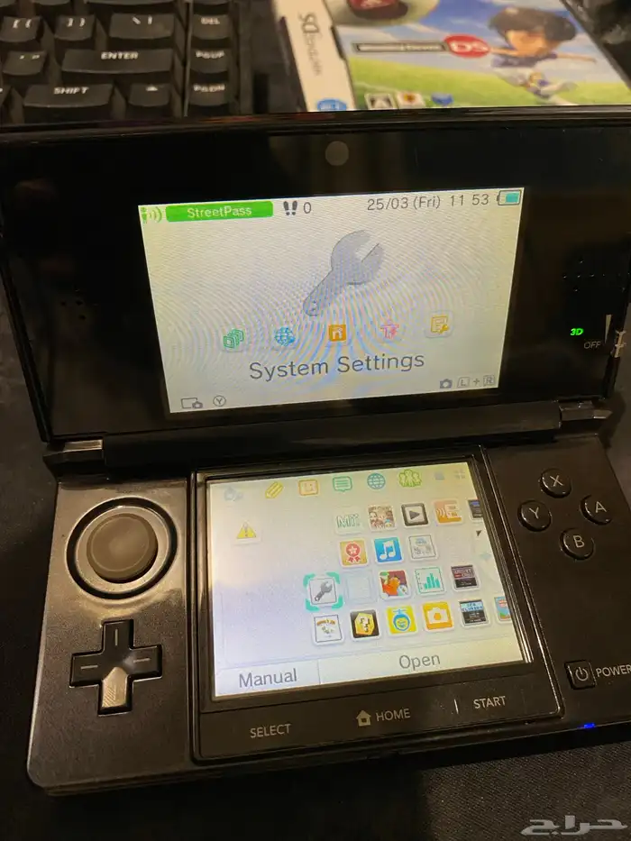 تم البيع nintendo 3ds black 3