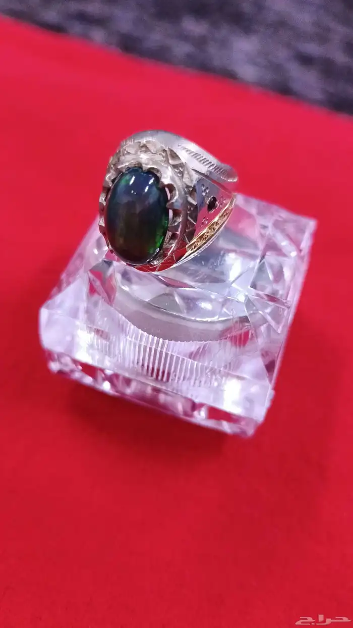 اوبال إثيوبي فل فاير حجم راهي فضه ثقيل مرصع باحجار كريمه 3