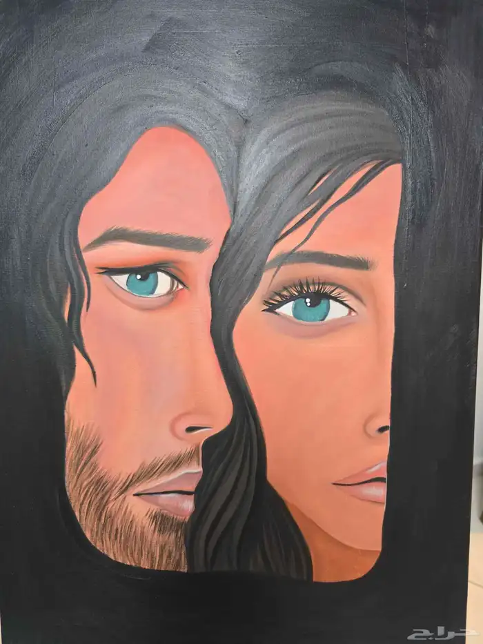 للبيع لوحات رسم يدوي مقاس 50 في 70 18