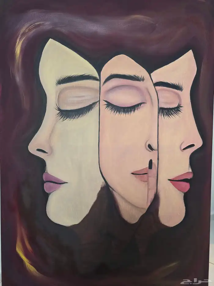 للبيع لوحات رسم يدوي مقاس 50 في 70 24