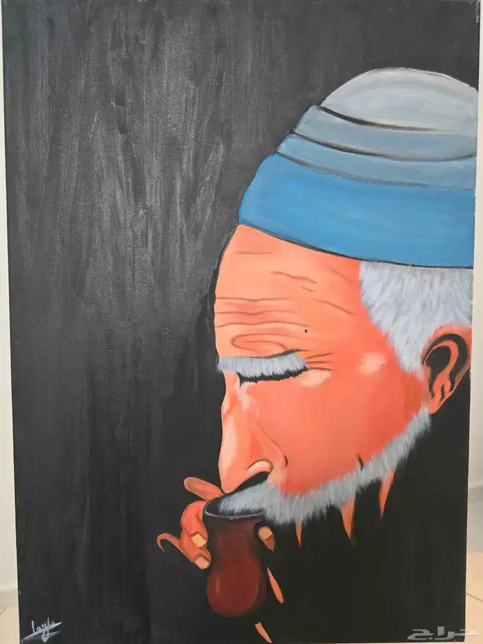 للبيع لوحات رسم يدوي مقاس 50 في 70 0