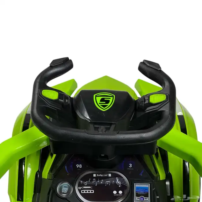 سيارة اطفال دف عصا تصميم رياضي مميز - سياره اطفال بموسيقى 14