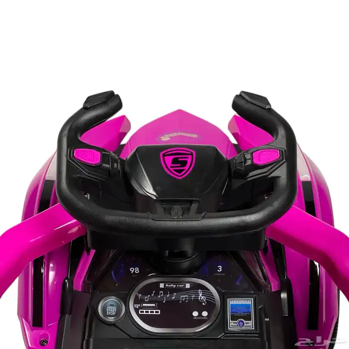 سيارة اطفال دف عصا تصميم رياضي مميز - سياره اطفال بموسيقى 9