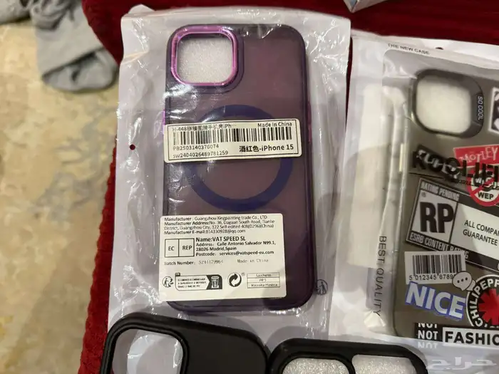 كفرات ايفون 15 عادي العدد  10 غير مستعمله 7