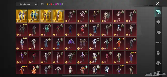 حساب ببجي للبيع 0