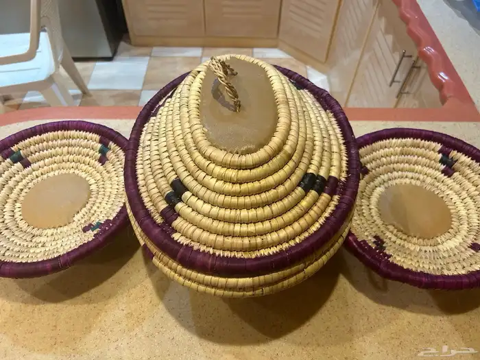 جونه اوحافظه تراثيه مصنوعه يدويا من الخوص 1