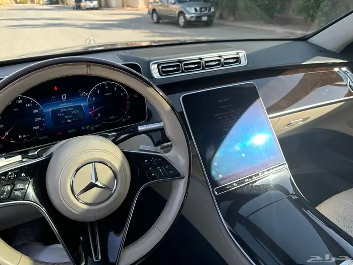 مرسيدس الجوهرة s class s450 للايجار يومي شهري 4