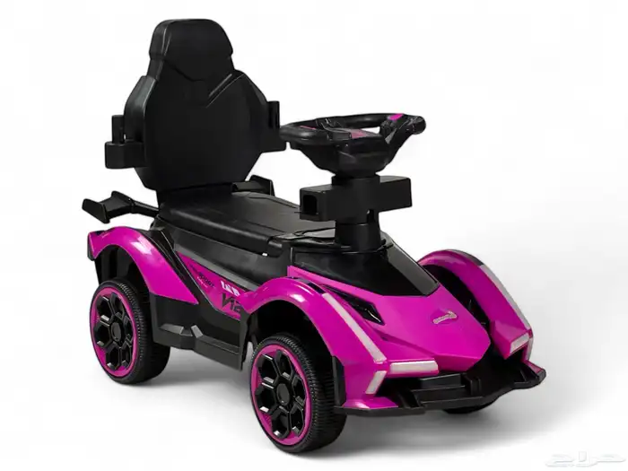 سيارة اطفال دف عصا تصميم رياضي مميز - سياره اطفال بموسيقى 8