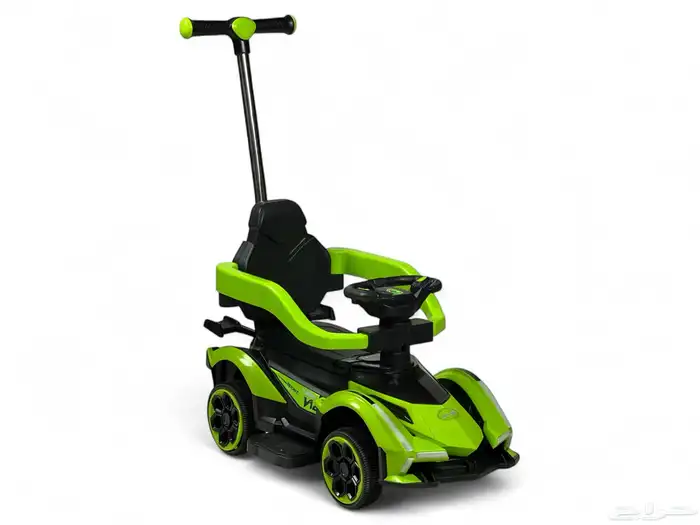 سيارة اطفال دف عصا تصميم رياضي مميز - سياره اطفال بموسيقى 10