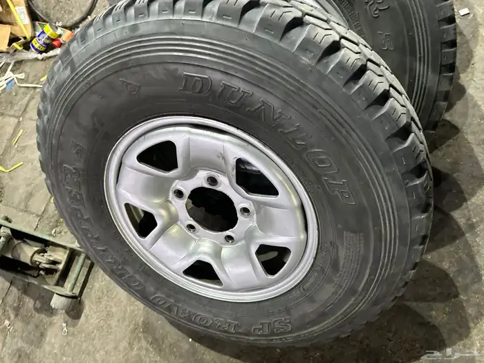 كفرات دنلوب ابو لبنه وكاله مع جنوط ديازل صيني مقاس 16 جيب 21