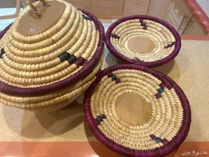 جونه اوحافظه تراثيه مصنوعه يدويا من الخوص 0