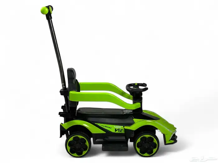 سيارة اطفال دف عصا تصميم رياضي مميز - سياره اطفال بموسيقى 11