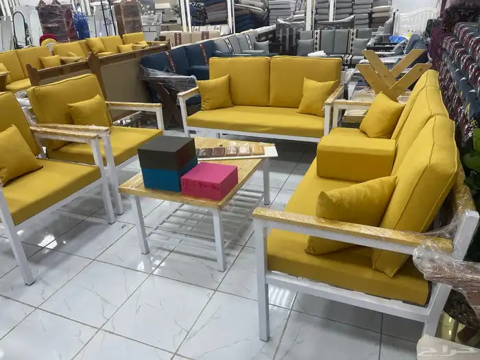 جلسات خارجية خشب وحديد 1