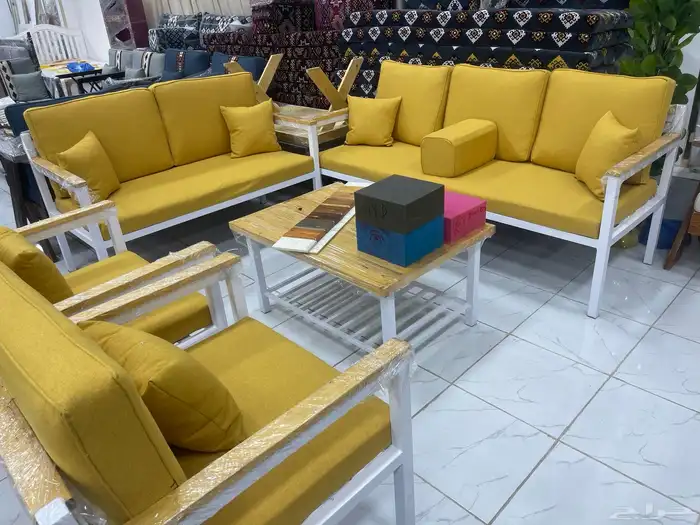 جلسات خارجية خشب وحديد 2