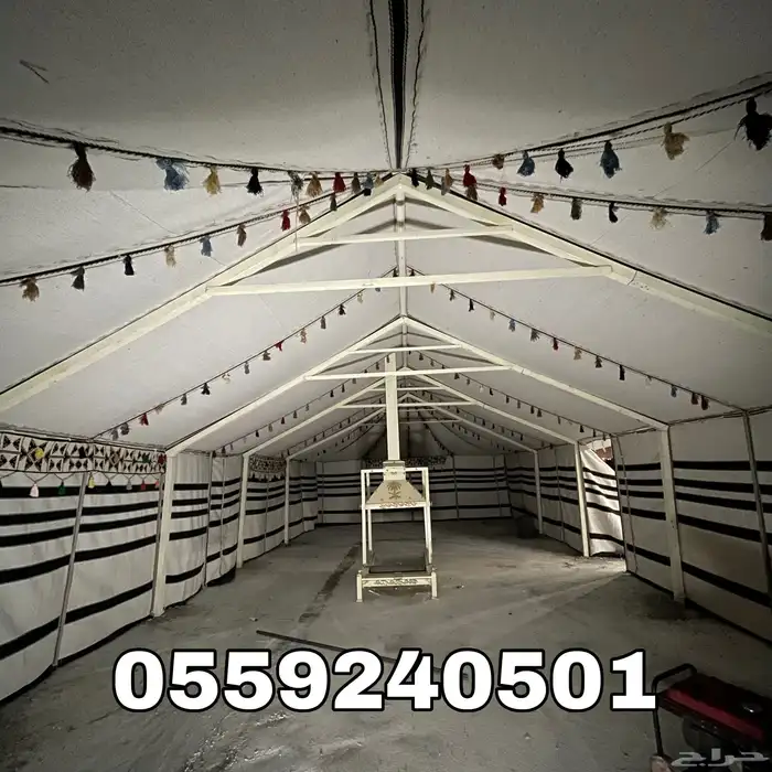 بيوت شعر - بيت شعر ابيض تركي بجودة عالية - خيام شعر 3