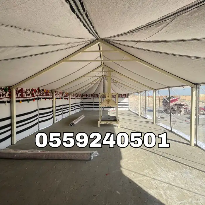 بيوت شعر - بيت شعر ابيض تركي بجودة عالية - خيام شعر 17