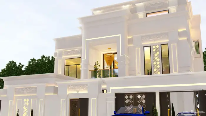 مهندس معماري محترف بتصميم المخططات والواجهات ثلاثيه الابعاد 13