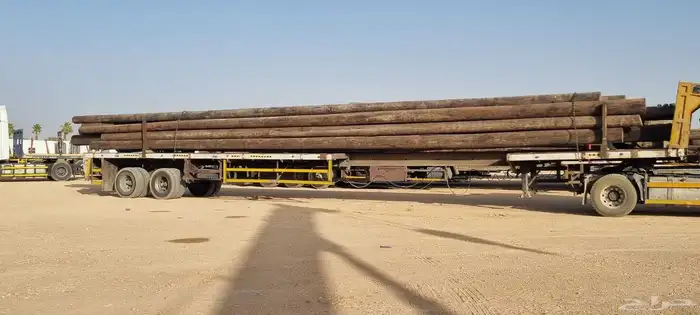 اعمده كهرباء خشب وخيزران للبيع 1