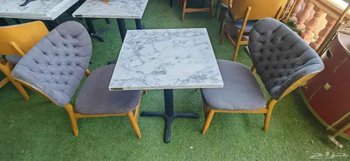 كراسي وطاولات فاخرة لمحلات الكوفي والشاي 5