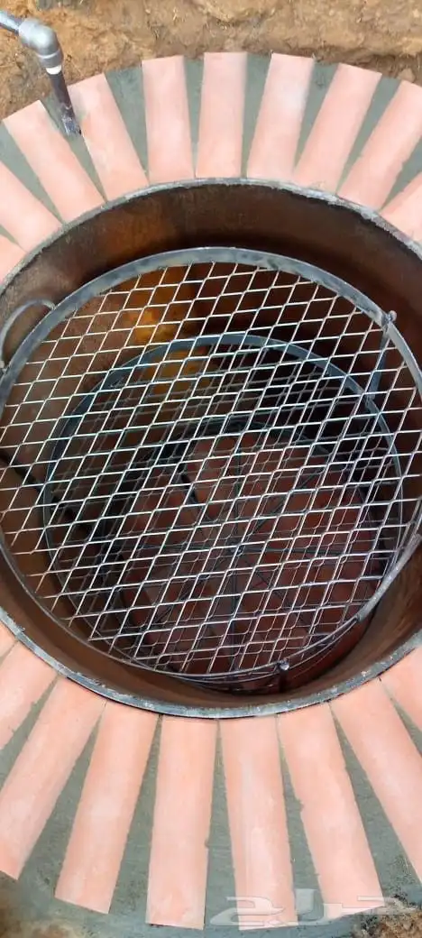 حفر مندي طوب احمر حراري حفر مندي برميل حديد 16 سم 8