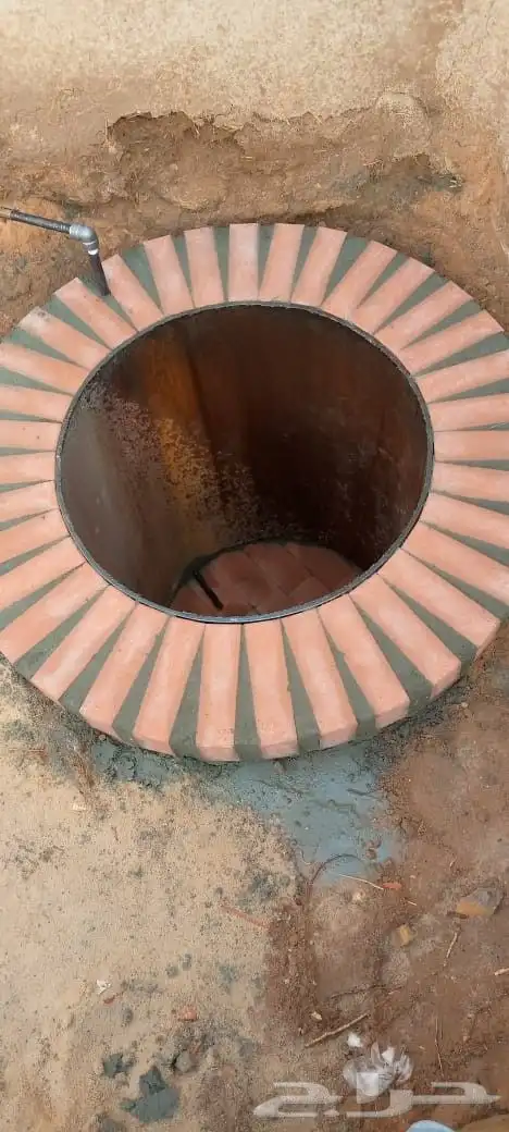 حفر مندي طوب احمر حراري حفر مندي برميل حديد 16 سم 9