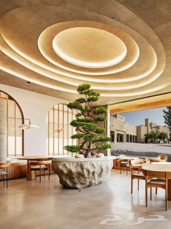 سبا كافيه محل تصميم أثاث داخلي كاونتر تصميم وتخطيط هندسي بوث 30