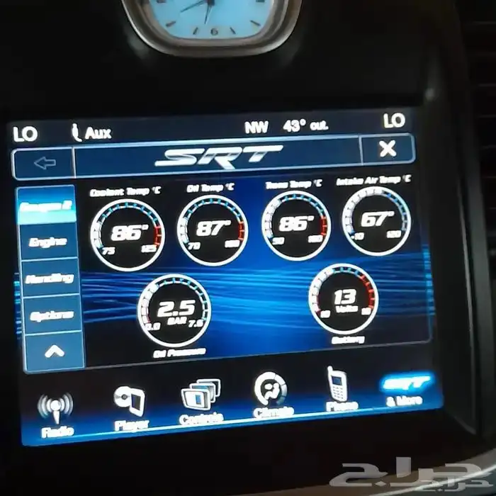 برمجة مزايا وخصائص و صفحات srt موبار تشارجر كرايسلر تشالنجر 1