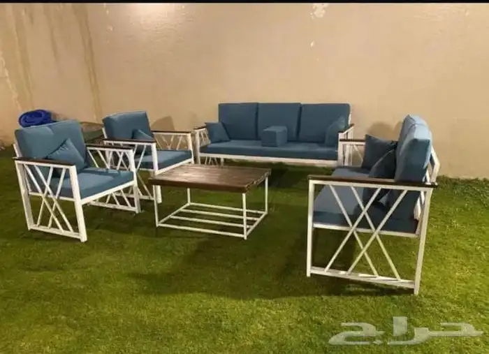 جلسات خارجي استراحات حوش طقم سبع انفار 4