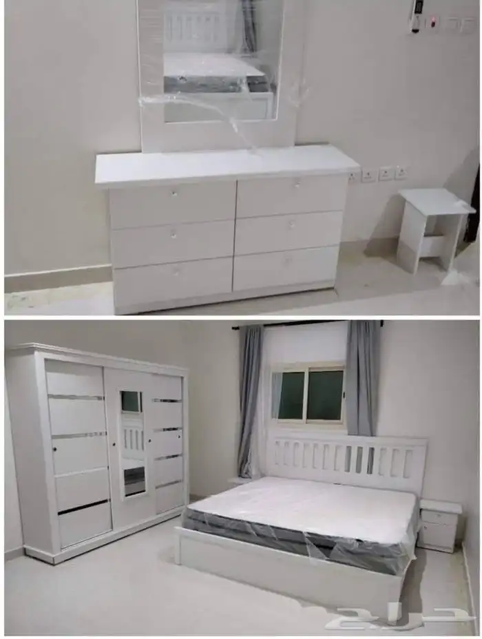 لدينا غرف نوم جديده جميع المقاسات بافضل الاسعار ولدينا مراتب 1