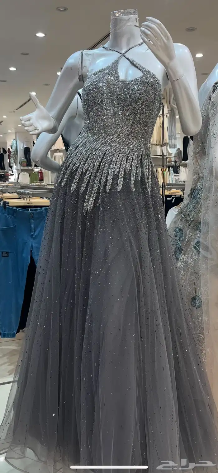 فستان اللون التيفاني 1