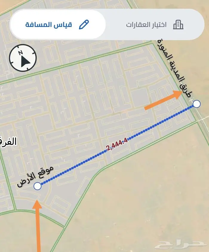 حي الفرقان 2ف شمالية وحدائق وقريب من طريق المدينة 450م 2
