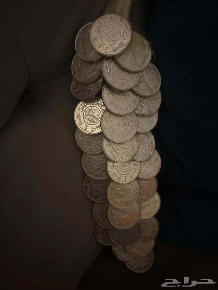 ريالات فضة عربي سعودي مخزنة بلمعتها 0