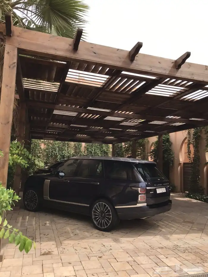مظلات خشبيه شرائح مظلات سيارات 0