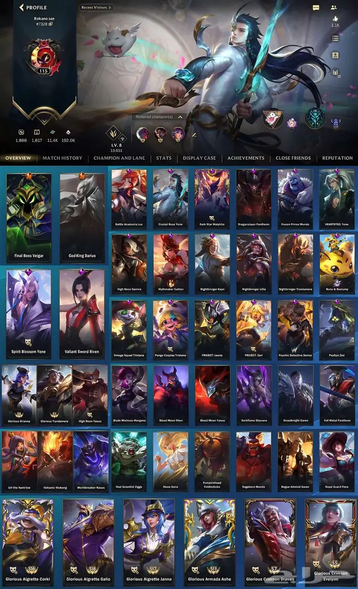حساب وايلد ريفت wild rift 0