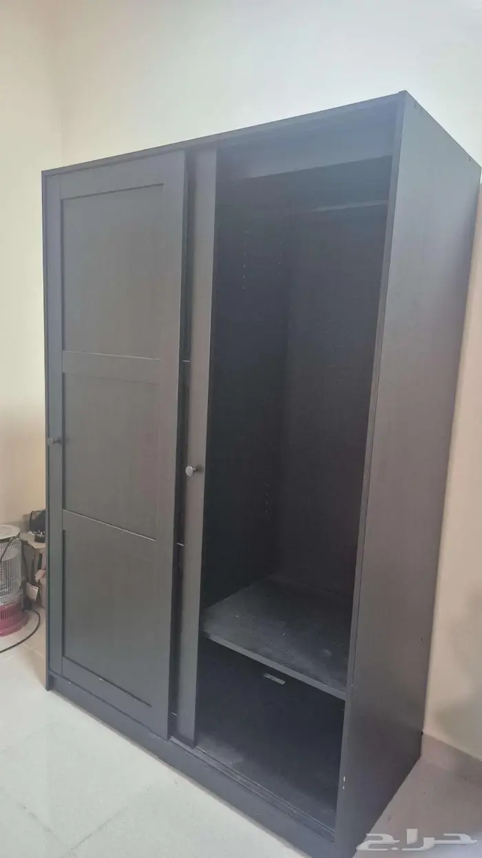 خزانة ملابس إيكيا لون أسود   120 55 169 سم 1