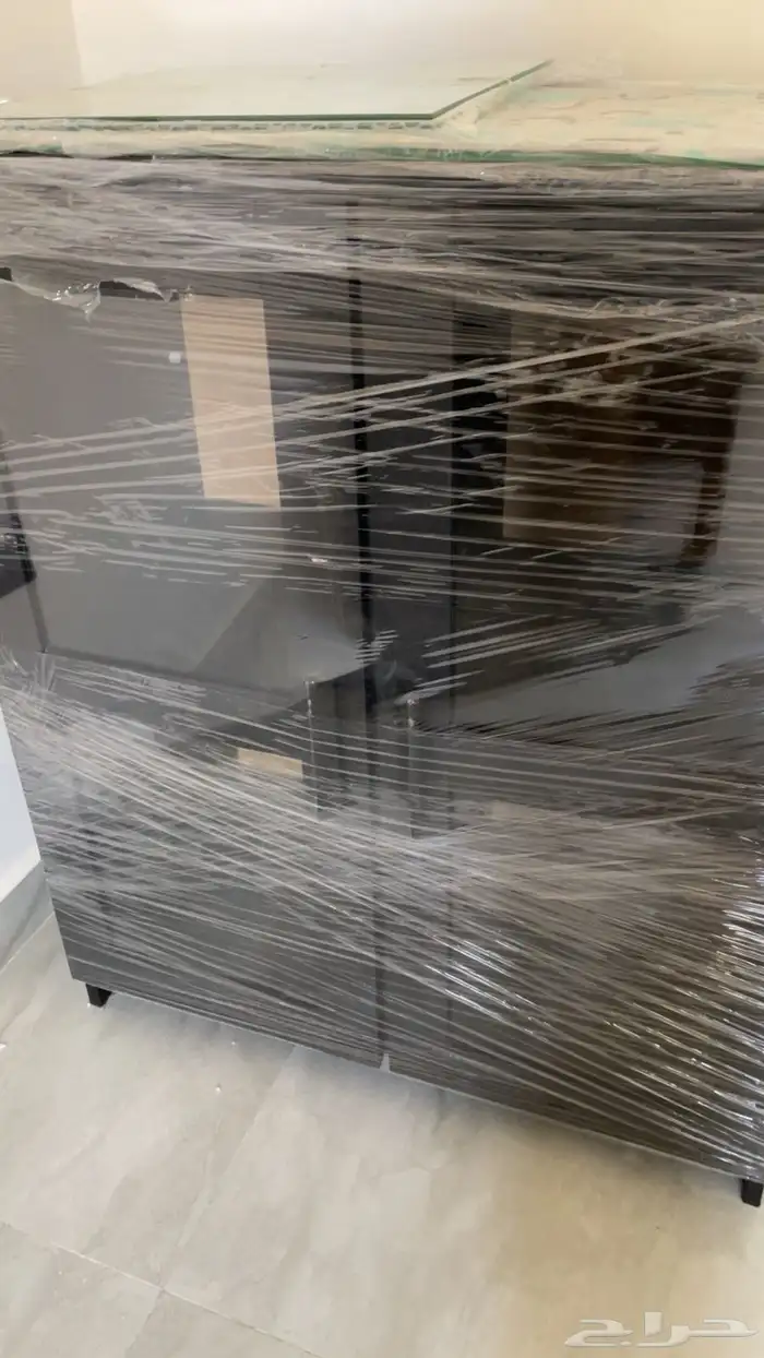 مجموعة طاولة تلفاز وطاولة قهوة وطاولة خدمات ودولاب قهوة نفس 5