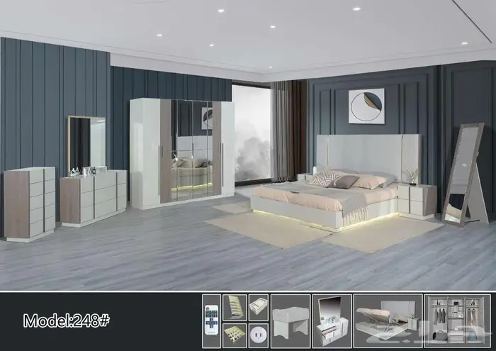 غرف نوم صيني مودرين جديد مستورد 3