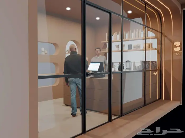 مصمم ثري دي 3d ديكور مكاتب مطاعم كافيهات 4