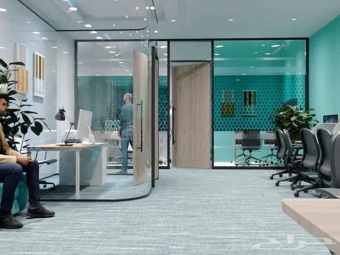 مصمم ثري دي 3d ديكور مكاتب مطاعم كافيهات 33