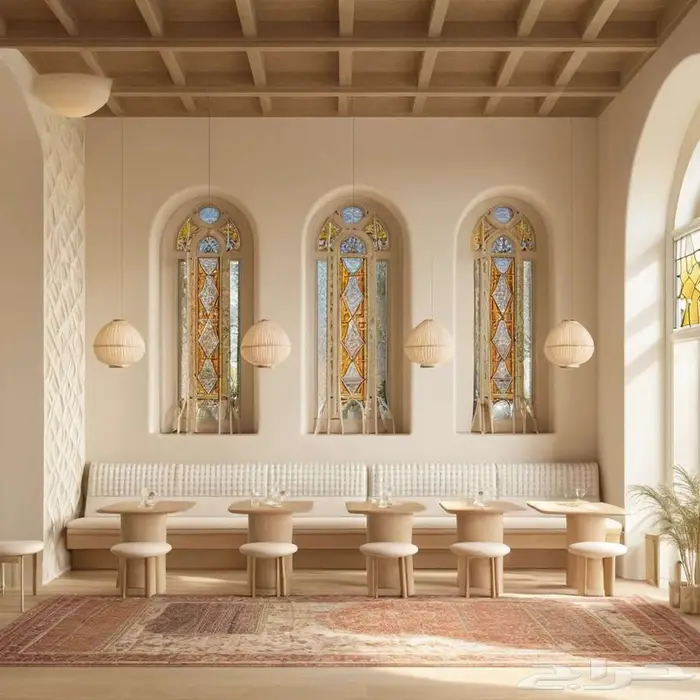 سبا كافيه محل تصميم أثاث داخلي كاونتر تصميم وتخطيط هندسي بوث 13