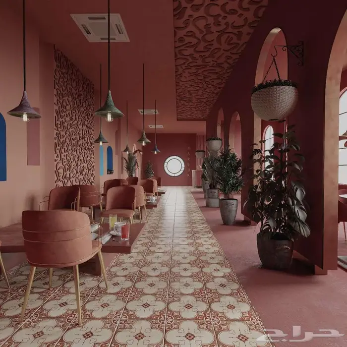 مصمم ثري دي 3d ديكور مكاتب مطاعم كافيهات 7